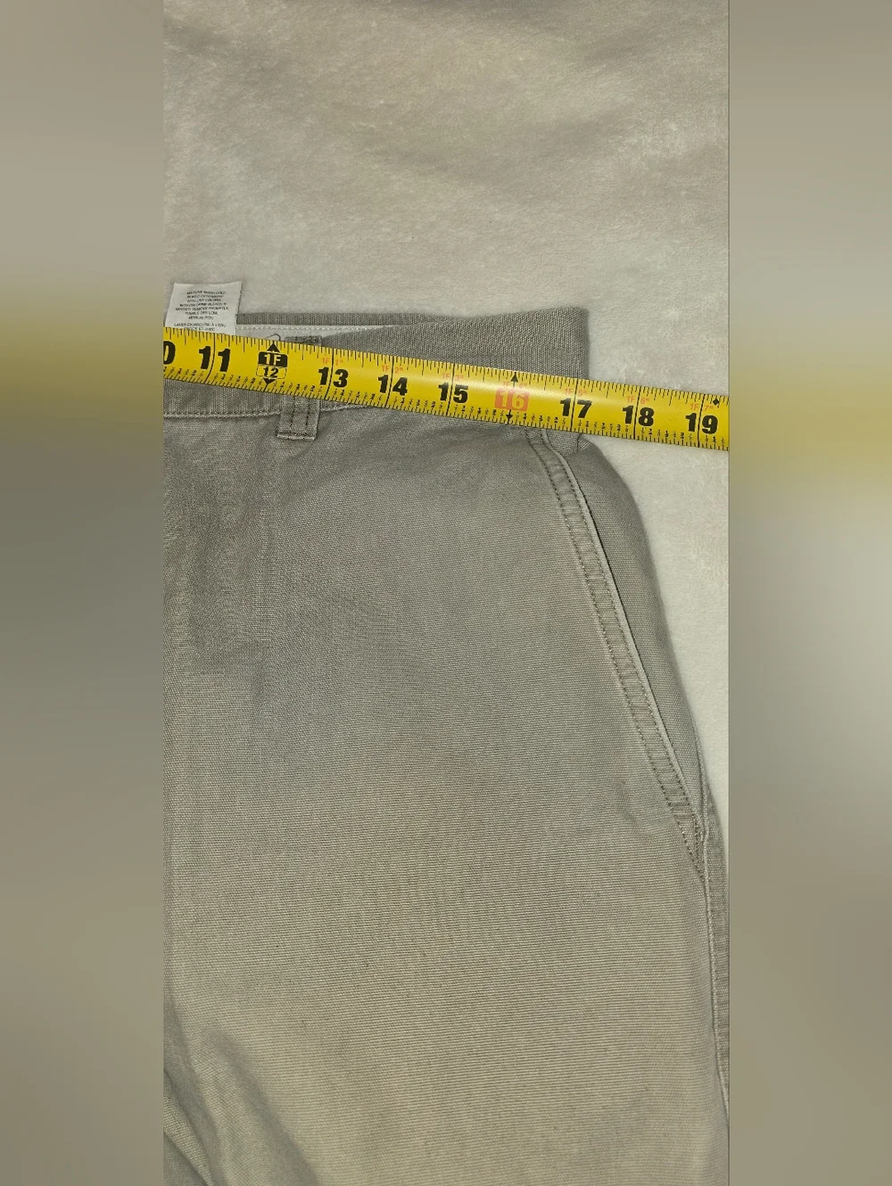 Columbia Mens Canvas Twill Tan Khaki Cargo Pants 100% Cotton 34/32